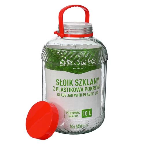 Pot 10 L met plastic deksel - 5