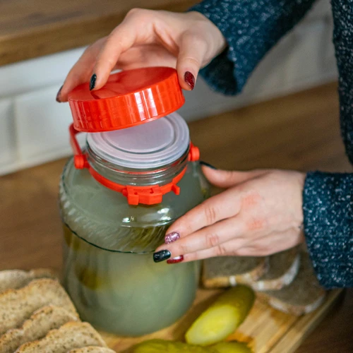 Pot 2L met plastic deksel - 4