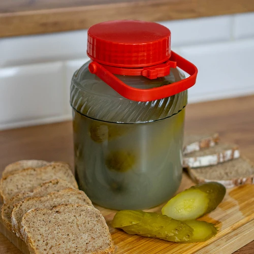Pot 2L met plastic deksel - 3