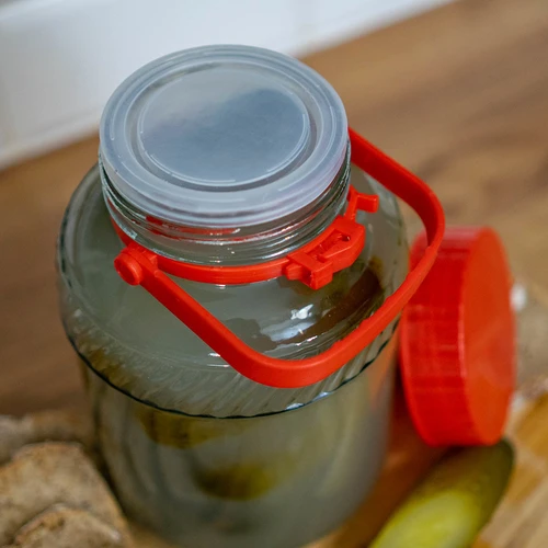 Pot 2L met plastic deksel - 5
