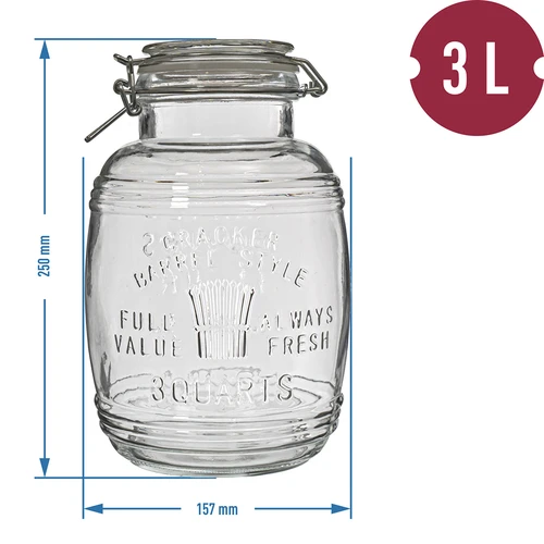 Pot 3L tonvormig "OLD" met clip - 7