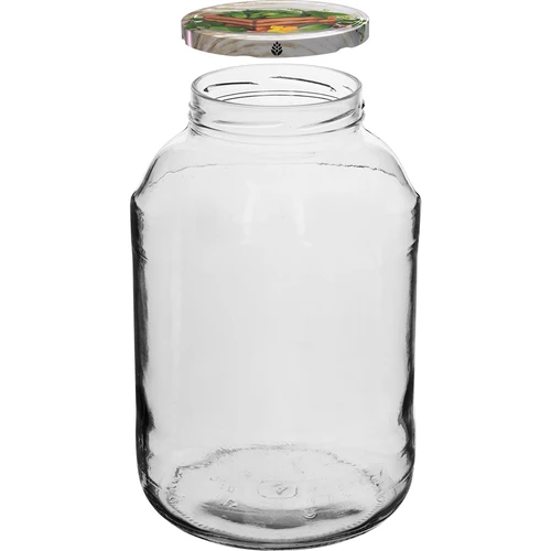 Pot 4 L, gekleurd deksel + vork of tang - 3