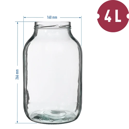 Pot 4 L, gekleurd deksel + vork of tang - 5