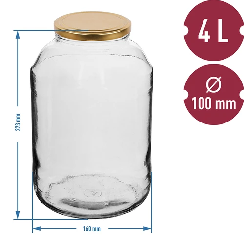 Pot 4 L met deksel ø 100 - 3
