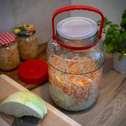 Pot 5 L met plastic deksel - 8