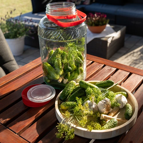 Pot 8 L met plastic deksel - 9