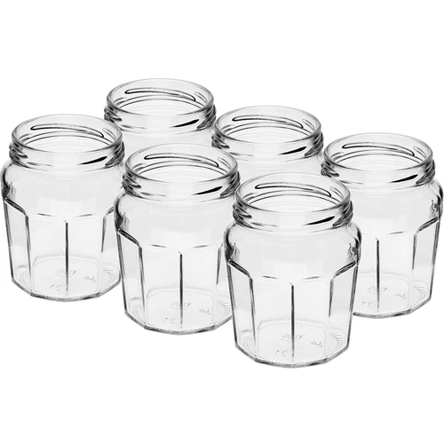 Pot Confituur 230ml met zwarte dek. fi63/4 - 6st - 4