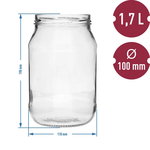Pot TO 1,7L fi 100 - 6 stuks - 5