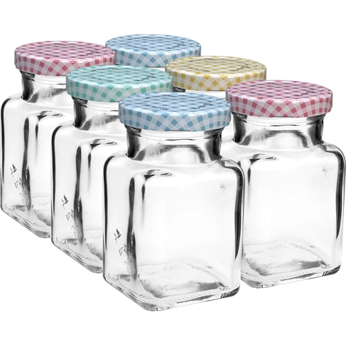 Pot TO 150 ml Vier hoeken fi 53 deksel - 6 stuks - 2