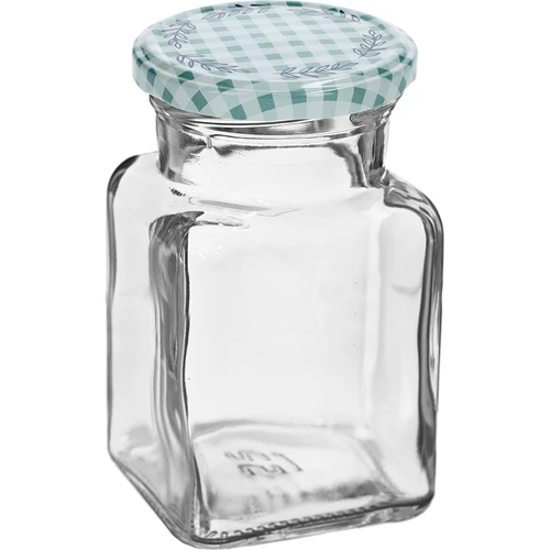 Pot TO 150 ml Vier hoeken fi 53 deksel - 6 stuks - 4