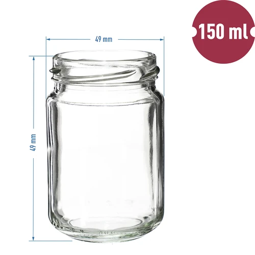 Pot TO 156 ml gekleurde deksel fi 53/4 -6 stuks - 7