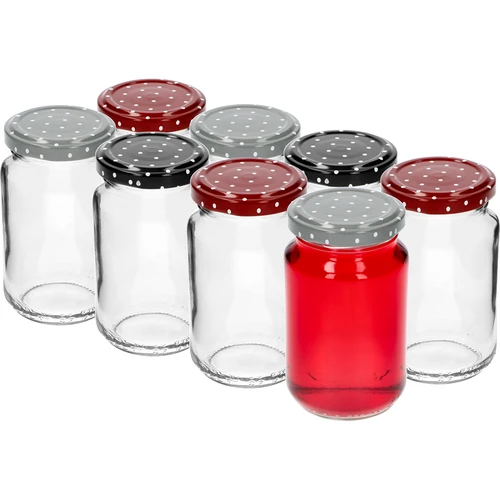 Pot TO 190ml met gekleurde deksel fi 53 - 8 stuks - 4
