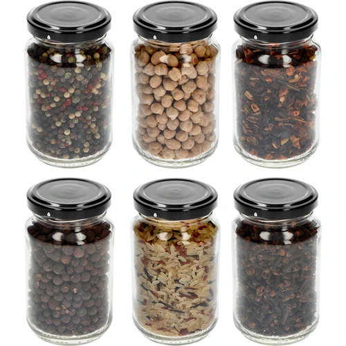 Pot TO 190ml met gekleurde deksel fi 53 - 8 stuks - 9