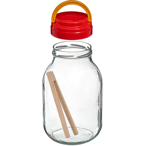 Pot TO 3 L met plastic deksel + tang fi 100 - 3