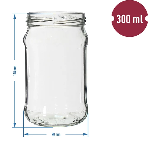 Pot TO 300ml fi66 - 6st. - 2