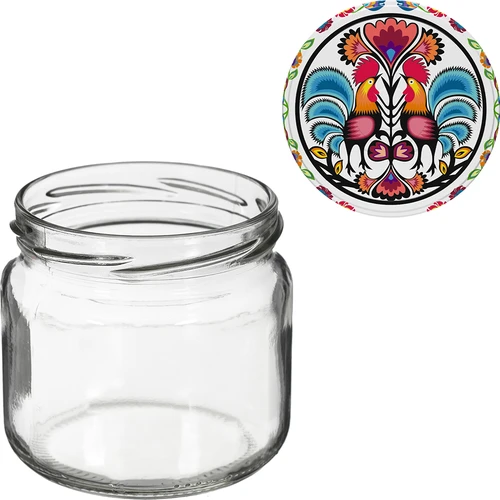 Pot TO 370 ml met gekleurd deksel fi82/6- 6 stuks - 5