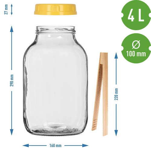 Pot TO 4 L, tang en kunststof deksel fi 100, met handvat - 7