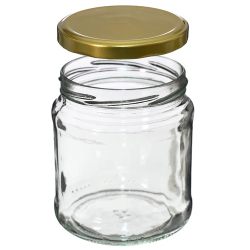 Pot TO 500 ml met gouden deksel fi82/6 - 6 stuks - 2