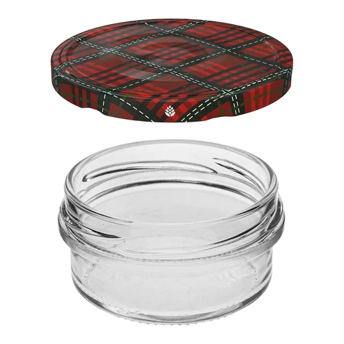 Pot TO 65 ml met gekleurde deksel fi66 - 6 stuks. - 2