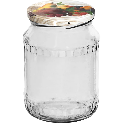 Pot TO 720 ml met gekleurd deksel fi 82/6 - 6 stuks - 2