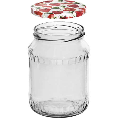 Pot TO 720 ml met gekleurd deksel fi 82/6 - 6 stuks - 3