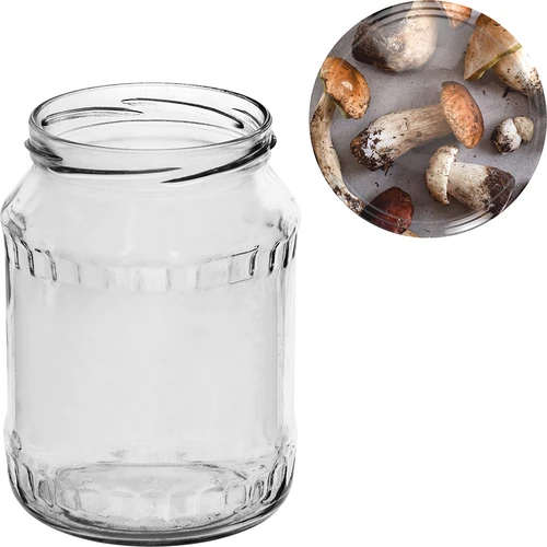 Pot TO 720 ml met gekleurd deksel fi 82/6 - 6 stuks - 10