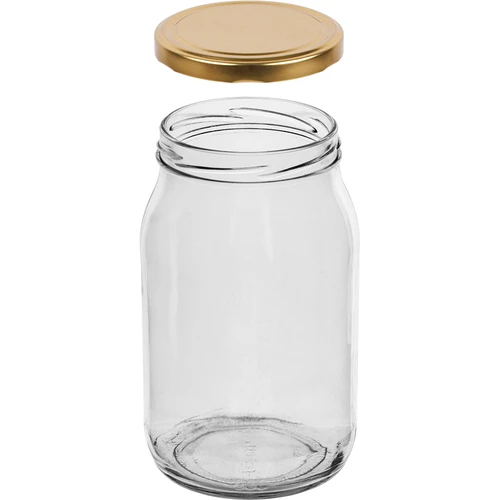 Pot TO 900 ml met gouden deksel fi 82/6 - 6 stuks. - 4