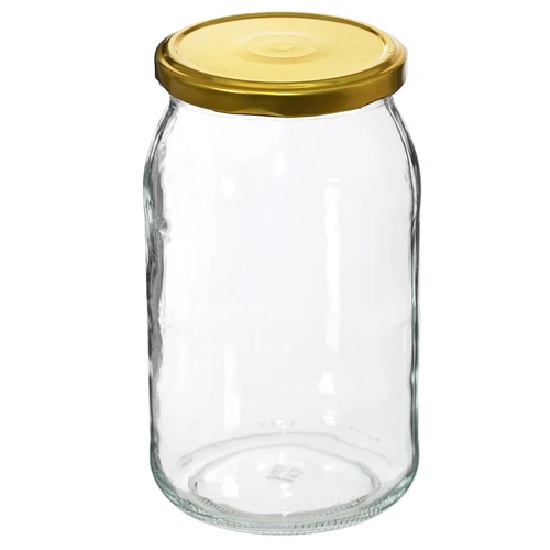 Pot TO 900 ml met gouden deksel fi 82/6 - 6 stuks. - 3