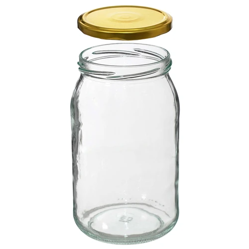 Pot TO 900 ml met gouden deksel fi 82/6 - 6 stuks. - 5