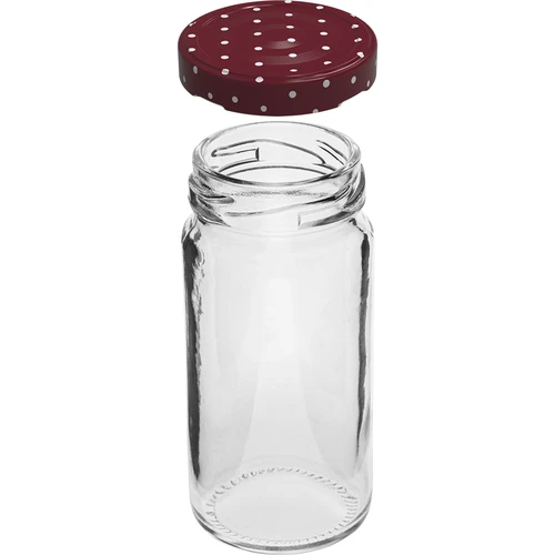 Pot TO 90ml met gekleurde dek. fi43 - 6st. - 4