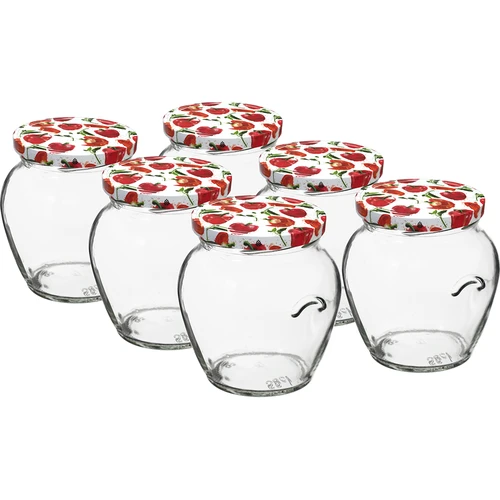 Pot TO Amfora 580 ml met gekleurde deksel fi82/6-6st.