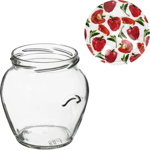 Pot TO Amfora 580 ml met gekleurde deksel fi82/6-6st. - 10