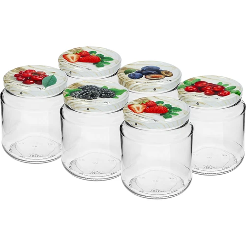 Pot TO, dikke 580ml met gekleurd deksel fi82/6, 6 stuks