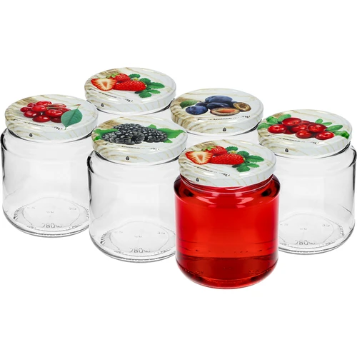 Pot TO, dikke 580ml met gekleurd deksel fi82/6, 6 stuks - 3