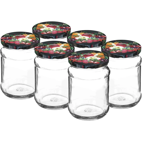 Pot TO Kwart 250 ml met deksel fi 66 - 6 stuks