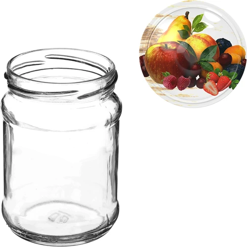 Pot TO Kwart 250 ml met deksel fi 66 - 6 stuks - 7