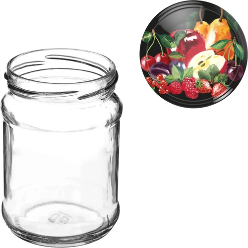 Pot TO Kwart 250 ml met deksel fi 66 - 6 stuks - 8