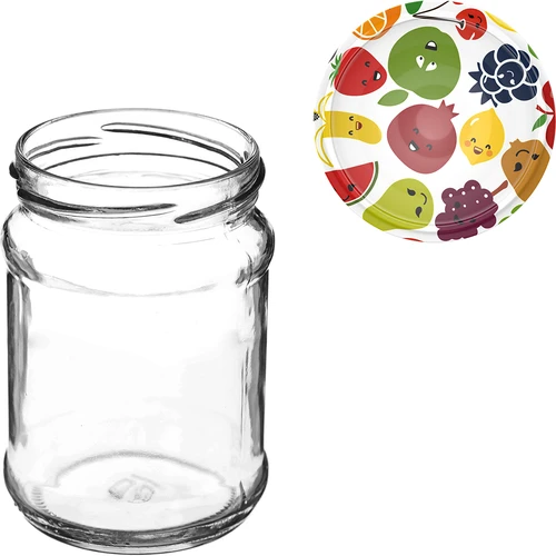 Pot TO Kwart 250 ml met deksel fi 66 - 6 stuks - 9