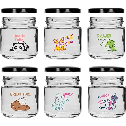 Pot voor kinderen twist off 212ml met opdruk en deksel fi 66/4, 6 stuks - 3