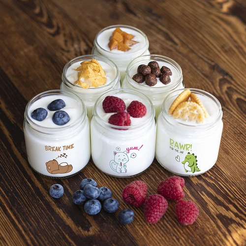 Pot voor kinderen twist off 212ml met opdruk en deksel fi 66/4, 6 stuks - 11