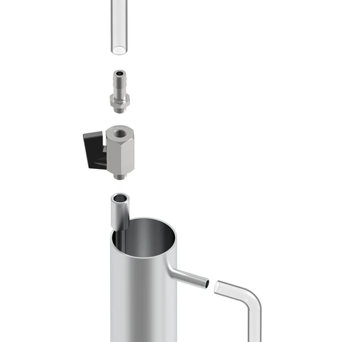 Premium filtratiekolom van roestvrij staal, inclusief accessoires en actieve kool - 3
