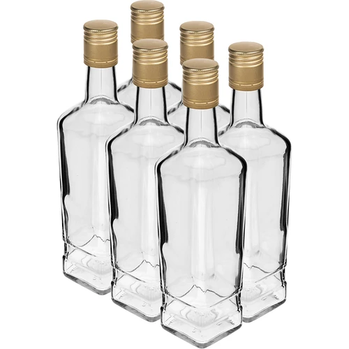Princiepsfles 500 ml met dop, 6 stuks