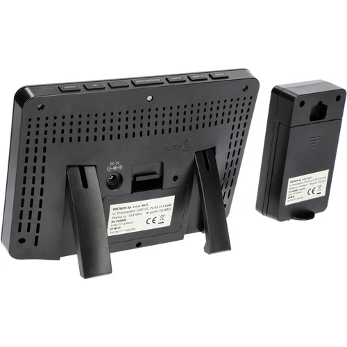 RCC weerstation, DCF – elektronisch, verlicht, draadloos, sensor, zwart - 7