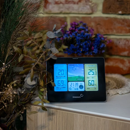 RCC Weerstation – elektronisch, verlicht, draadloos, sensor, zwart - 12