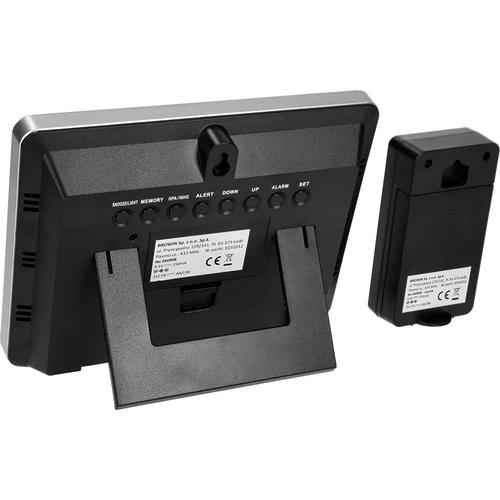 RCC Weerstation – elektronisch, verlicht, draadloos, sensor, zwart - 7