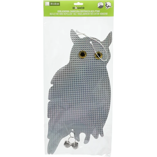 Reflecterende vogelafschrikhanger - uil met belletjes - 7