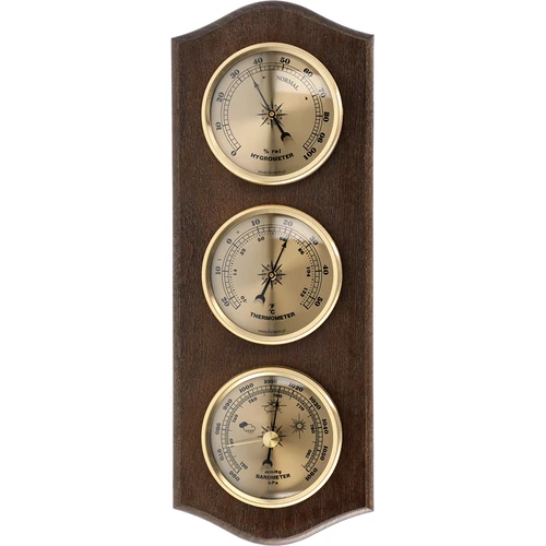 Retro weerstation - venge kleur met gouden wijzerplaten