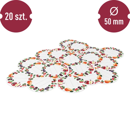 Ronde etiketten fi 50mm voor deksels/potten - 20 stuks - 3
