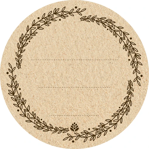 Ronde etiketten fi 66,5mm voor deksels/potten - 20 stuks - 2