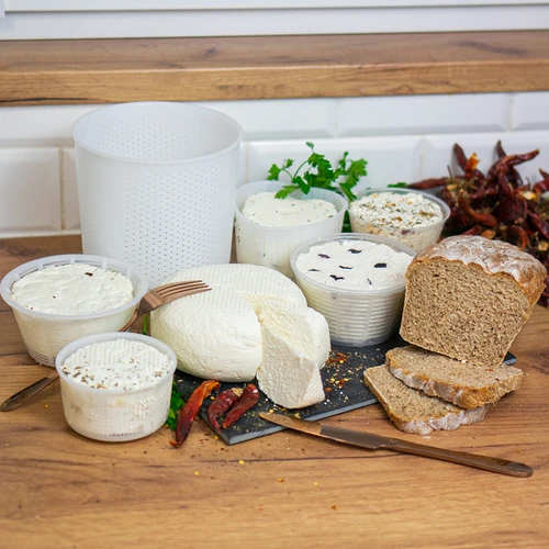 Ronde kaasmaakvorm Ø 13 x 7 cm voor 500 g - 7